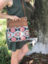 Melbourne Bag - Butterfly Mandala – Vegan Leather Cross-Body Handbag