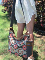 Everyday Tote - Butterfly Mandala – Vegan Leather Tote Bag