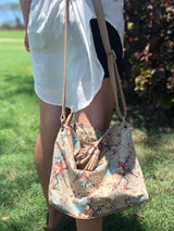 Café Bag - Blossom Time – Vegan Leather Cross-Body Handbag