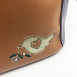 Everyday Tote - Butterfly Mandala – Vegan Leather Tote Bag