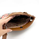 Melbourne Bag - Butterfly Mandala – Vegan Leather Cross-Body Handbag