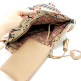 Café Bag - Blossom Time – Vegan Leather Cross-Body Handbag