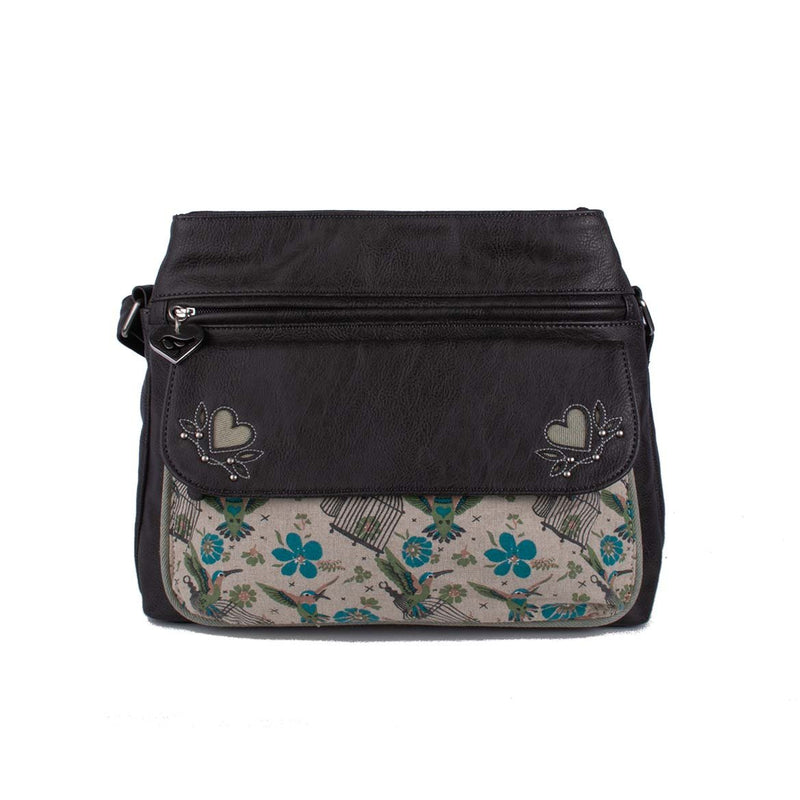 Travel Bag, Carry on bag, Original ethical vegan leather screen-printed Bag Handbag Purse Accessories designed in Australia