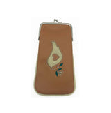 Glasses Case - Butterfly Mandala – Vegan Leather Eyeglass Case