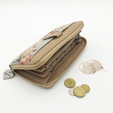 Zip Up Wallet - Blossom Time – Vegan Leather Purse