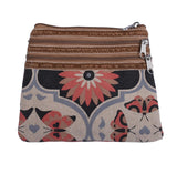 3 Zip Purse - Butterfly Mandala – Vegan Leather Purse