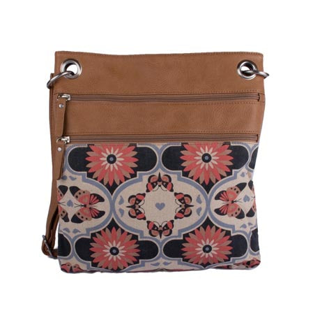 Melbourne Bag Butterfly Mandala – Vegan Leather Cross-Body