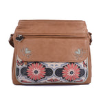 Traveller Bag - Butterfly Mandala – Vegan Leather Cross-Body Handbag